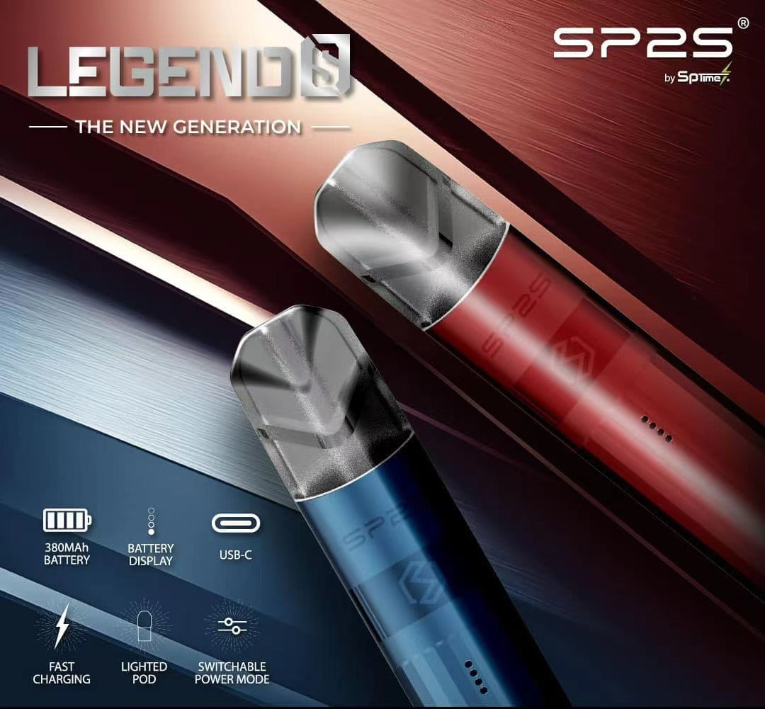 【SP2S Legend S 傳奇版主機】 SP2鈦發光主機全新升級版煙桿-兩檔調節8/9W-底部發光💥 通配一代lana/Sp2s/ilia等一代煙彈-VAKA糖果雲煙館