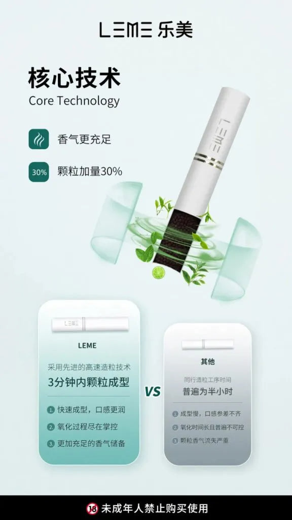 日版LEME樂美加熱煙HNB系列 加熱不燃燒 通用IQOSLL牌&M牌 1條10包 1包20入-VAKA糖果雲煙館