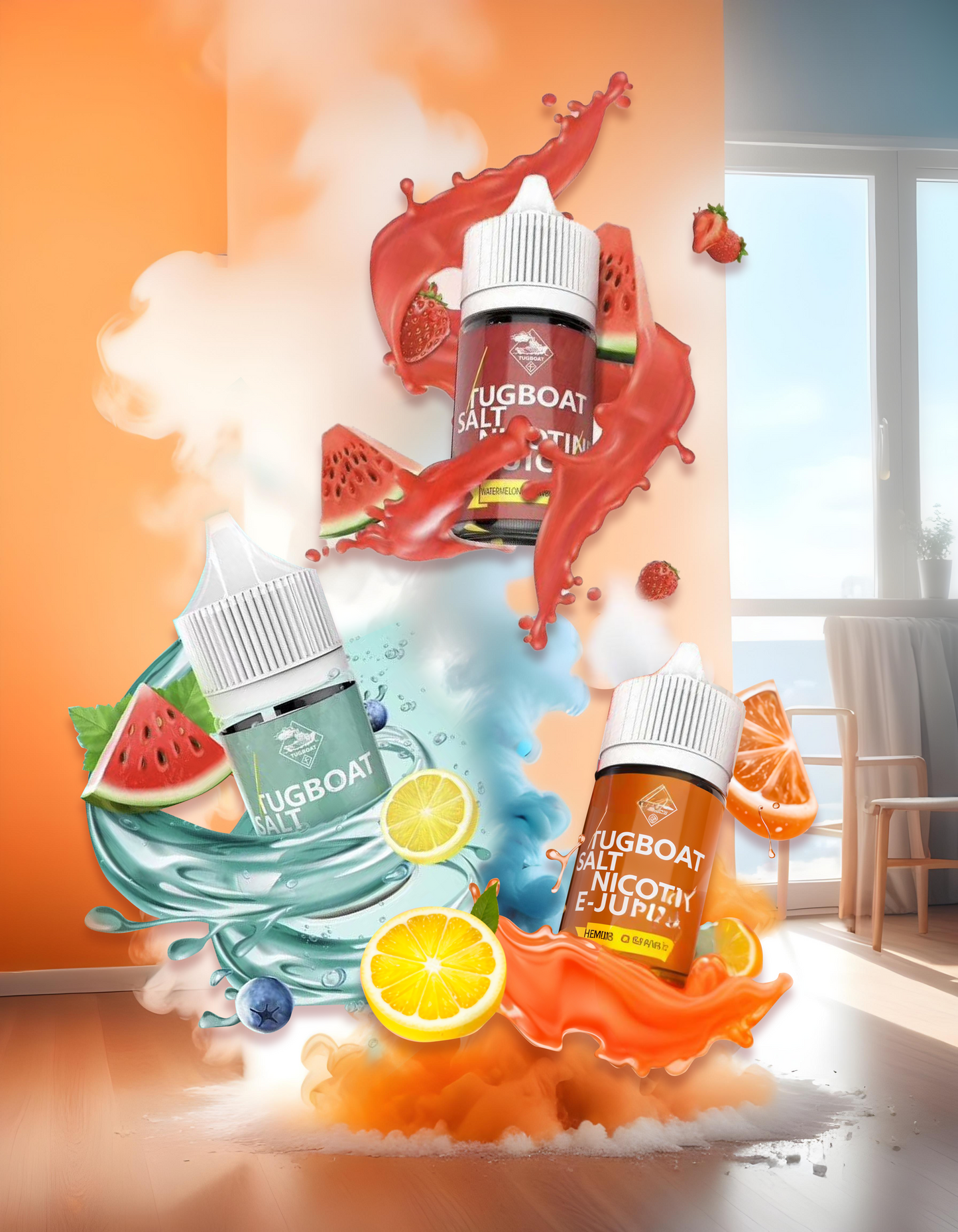 🌊【新拖船煙油】鹽系列TUGBOAT-30ML-50MG 小煙煙油-VAKA糖果雲煙館