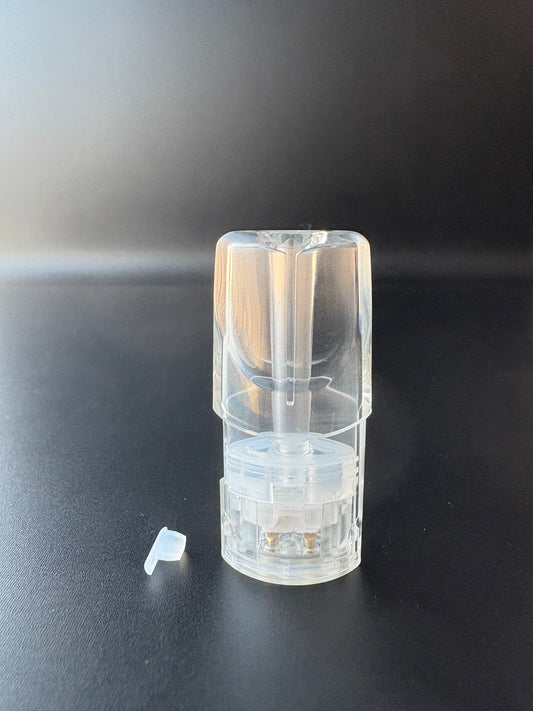 一代新款側灌油空彈 可以重複/填充注油煙彈殼 白色陶瓷芯升級版底座-台灣現貨秒發