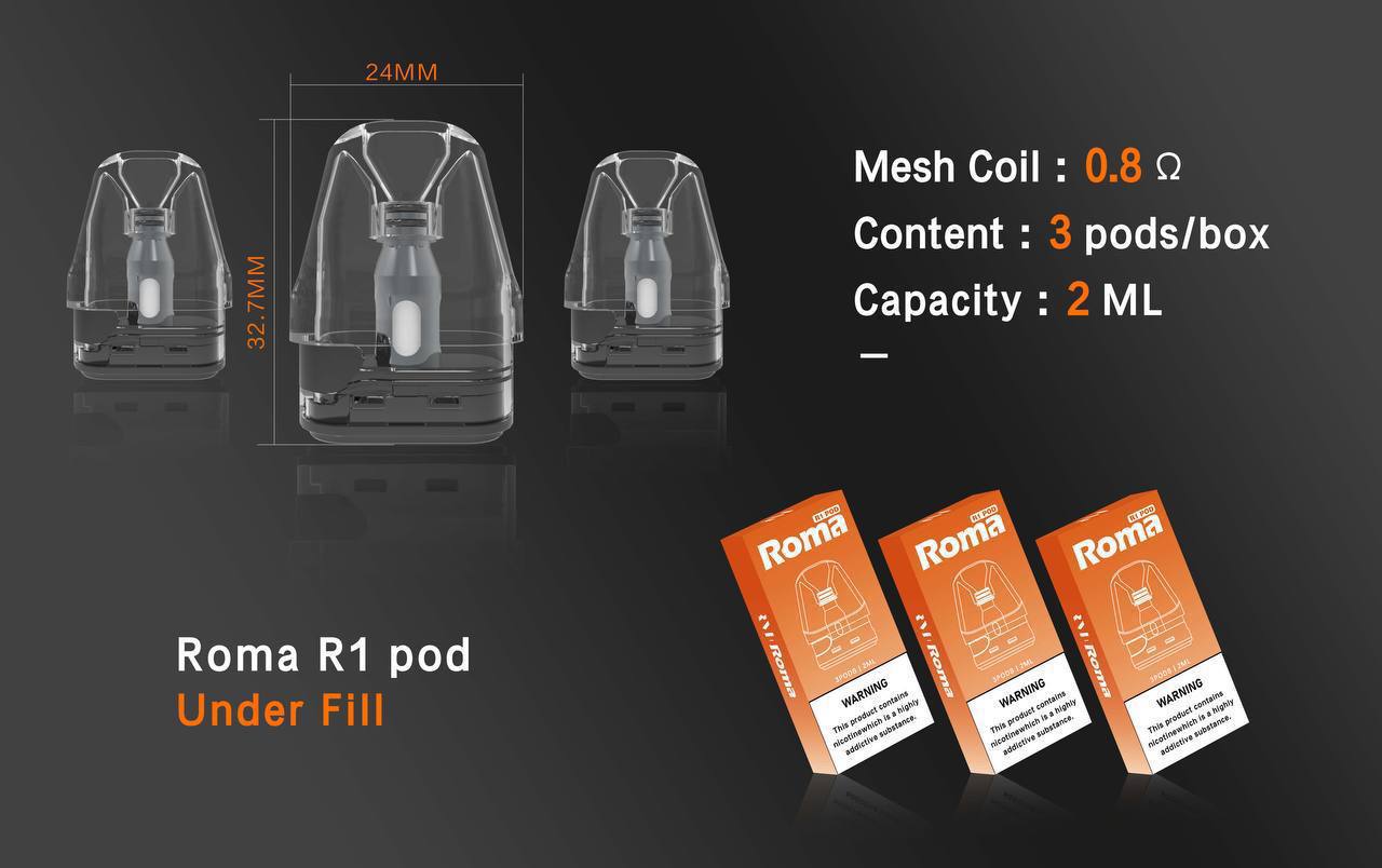 ROMA羅馬R1空倉 通用OXVA小蠻牛（三入組）-VAKA糖果雲煙館